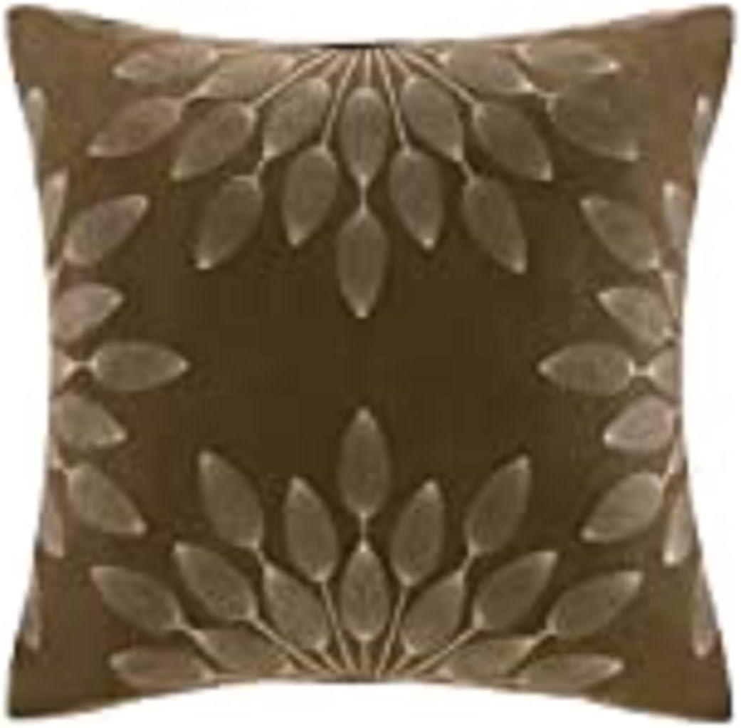 imageMadison Park Palmer Comforter SetLuxury Faux Suede Design Striped Accent All Season Down Alternative Bedding Matching Shams Decorative Pillow Bed Skirt Queen 90 in x 90 in Red 7 PieceNatural