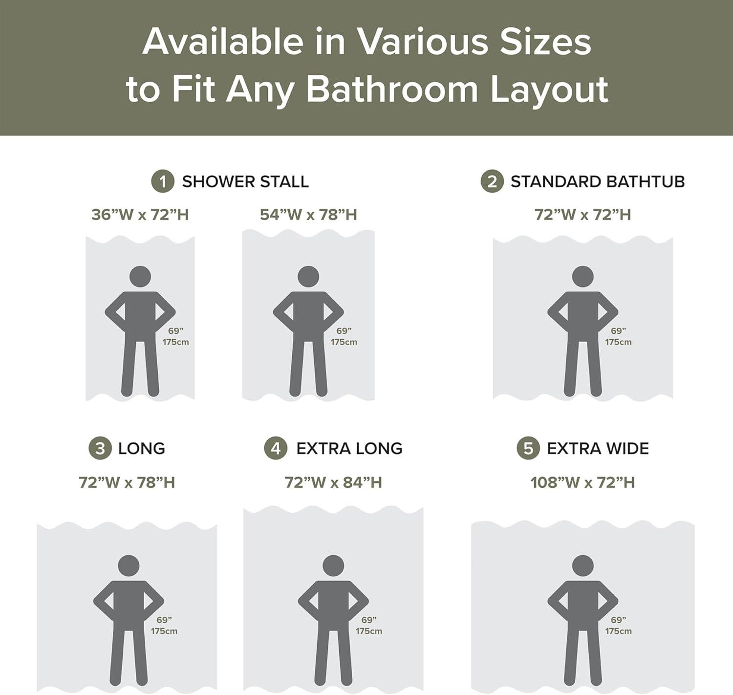 imageMadison Park Shower Curtain Waffle Weave Vibrant Dyed Waffle Shower Curtain 3M Scotchgard Moisture Management Farmhouse Long Shower Curtains for Bathroom Long 72x78 WhiteSolid Sage Green