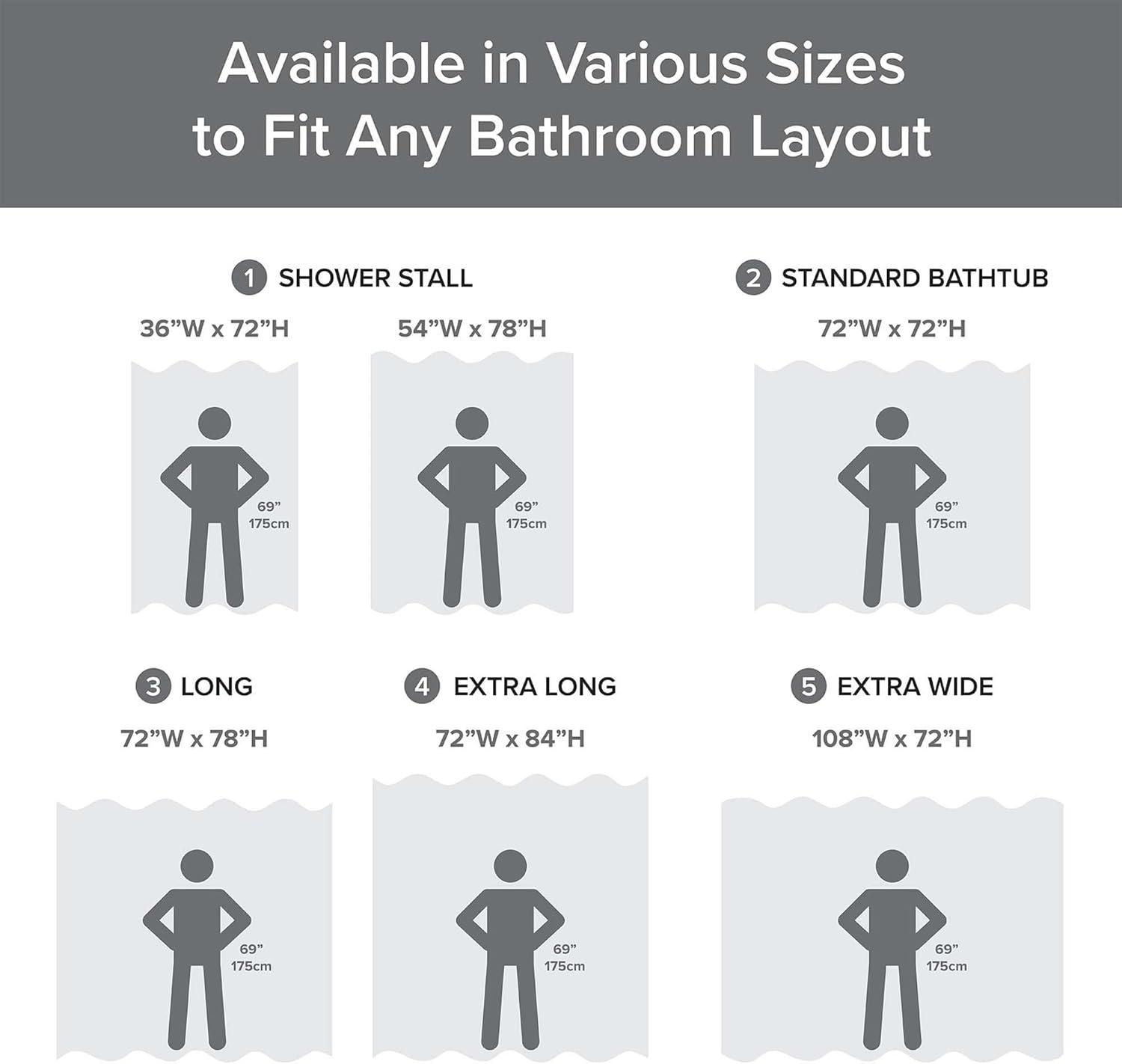 imageMadison Park Shower Curtain Waffle Weave Vibrant Dyed Waffle Shower Curtain 3M Scotchgard Moisture Management Farmhouse Long Shower Curtains for Bathroom Long 72x78 WhiteSolid Charcoal Cationic Dyed