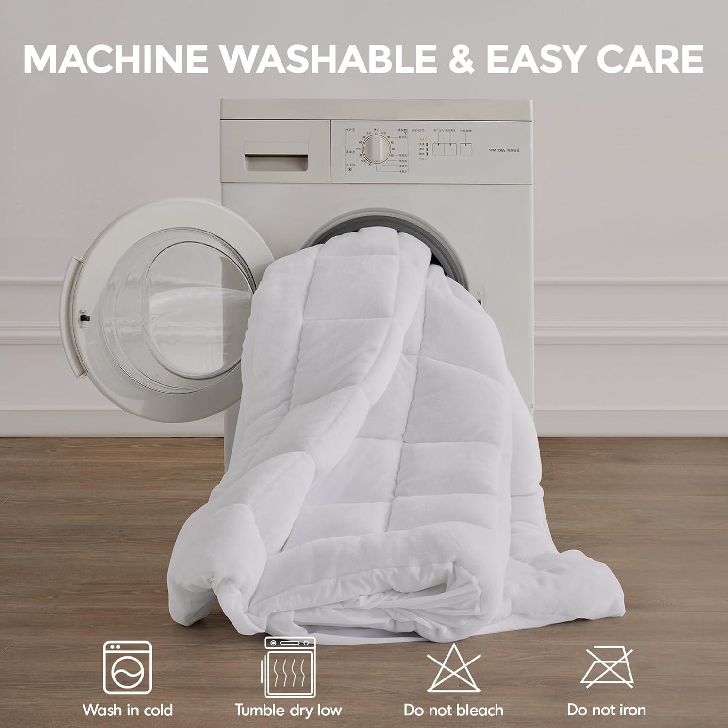 imageMadison Park Waterproof Queen Mattress Protector Cloud Soft Plush Mattress Cover Overfilled Mattress Pad Fitted Pocket Fits Up to 18 Inch Machine Washable Bed Cover White QueenCalifornia King