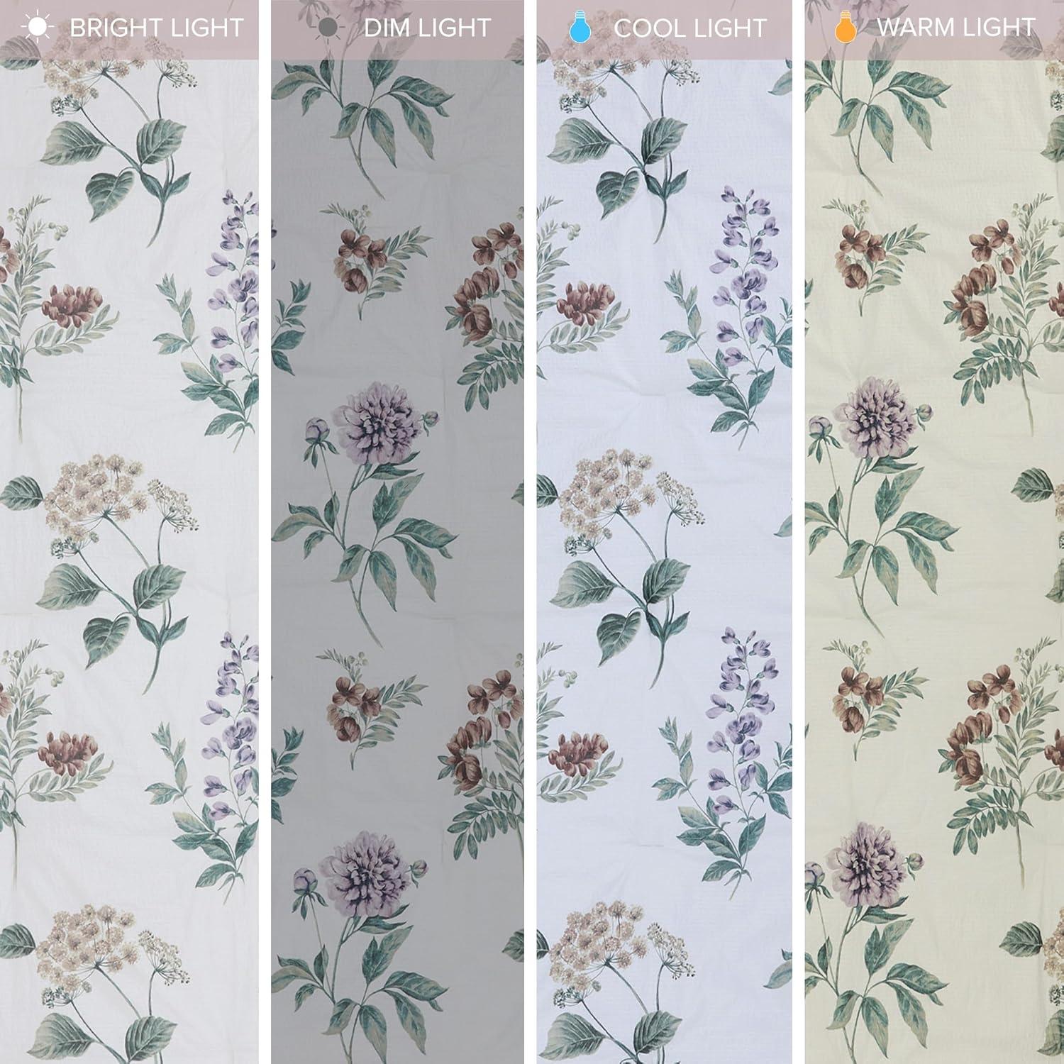 imageMadison Park Zennia Farmhouse Comforter Set with ThrowBlanket Floral Print on Seersucker Textures All Season Bedding Matching Shams Toss Pillows KingCal King104quotx92quot Blue 7 PieceZennia TaupeBlush