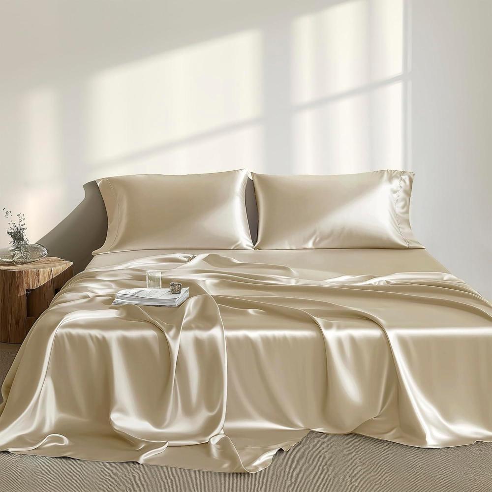 imageMadison Park Essentials Queen Free Luxurious 6 Piece Sheet Set MPE20769Champagne