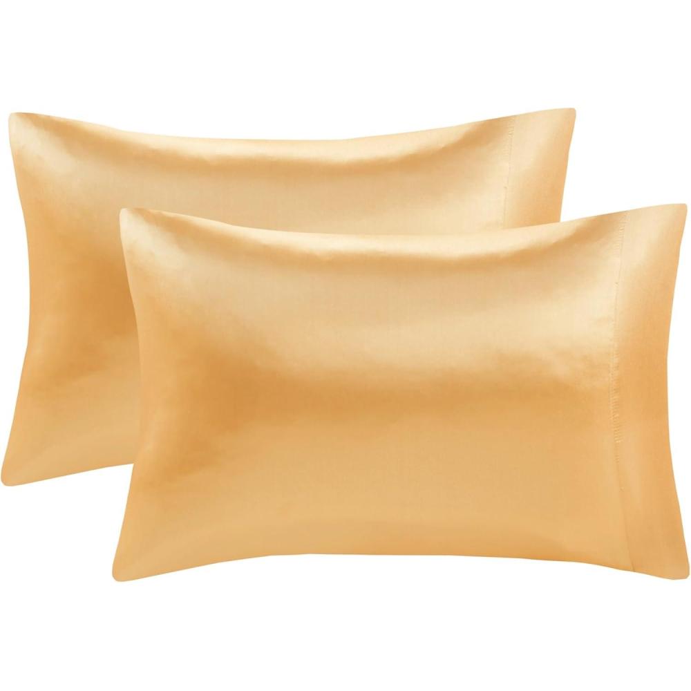 imageMadison Park Essentials Queen Free Luxurious 6 Piece Sheet Set MPE20769Gold