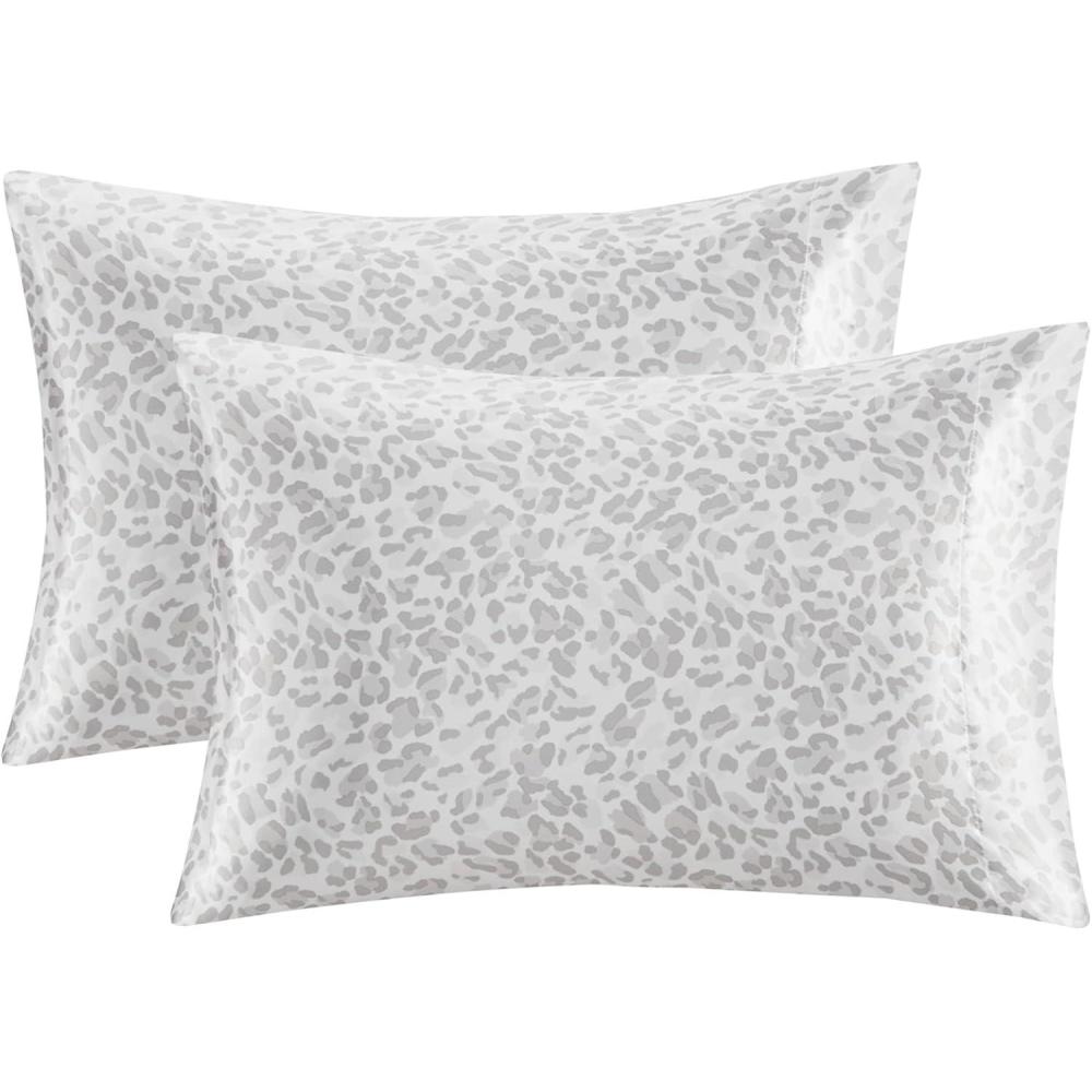 imageMadison Park Essentials Queen Free Luxurious 6 Piece Sheet Set MPE20769Grey Leopard