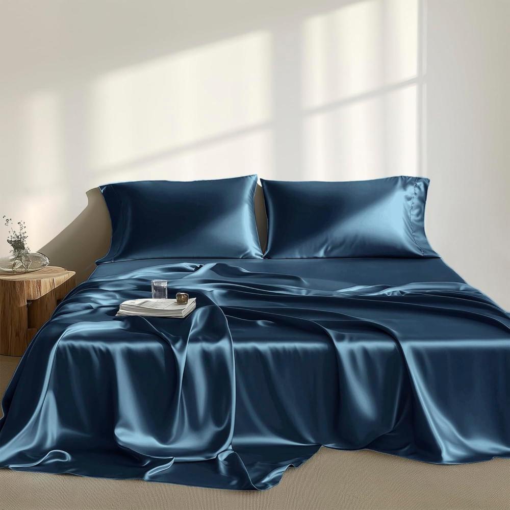 imageMadison Park Essentials Queen Free Luxurious 6 Piece Sheet Set MPE20769Midnight Blue