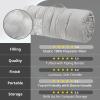 Intelligent Design Edelia Foldable Poly Chenille Light Weight Lounge Floor Pillow Cushion Tufted Seat for Meditation, Game Playing, Yoga, Reading with Travel Wrap, 74×27, Ivory(Gray)