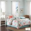 Madison Park 100% Cotton Comforter Set – Coastal Coral, Starfish Design All Season Down Alternative Cozy Bedding with Matching Shams, Decorative Pillow, Queen(90″x90″), Blue, Cape Cod Navy 7pcs(Teal)