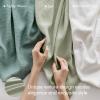 Madison Park 100% Egyptian Cotton Lightweight Summer Blanket, Breathable Waffle Knit Design, Soft Cozy All-Season Throw for Bed, Couch or Sofa, Sage Green Full/Queen Size (90″x90″)(Sage Green)