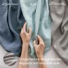 Madison Park 100% Egyptian Cotton Lightweight Summer Blanket, Breathable Waffle Knit Design, Soft Cozy All-Season Throw for Bed, Couch or Sofa, Sage Green Full/Queen Size (90″x90″)(Grey)