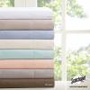 Madison Park 3M Microcell Bed Sheet Set Color Fast, Wrinkle and Stain Resistant, Soft Sheets with 16″ Deep Pocket All Season, Cozy Bedding-Set, Matching Pillow Case, Cal King, Grey, 4 Piece(Seafoam)