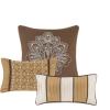 Madison Park Bellagio Cozy Comforter Set – Luxurious Jaquard Traditional Damask Design, All Season Down Alternative Bedding with Matching Shams, Decorative Pillow, Queen(90″x90″), Brown/Gold 7 Piece(Bellagio Brown/Gold)