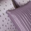 Madison Park Biloxi Jacquard Comforter Set – Modern Geometric Design, All Season Down Alternative Cozy Bedding with Matching, Shams, Decorative Pillow, Queen(90″x90″), Ombre Navy 7 Piece(Biloxi Purple)