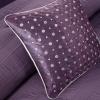 Madison Park Blaire Cozy Comforter Set-Luxurious Faux Silk Traditional Pieced Design All Season Down Alternative Bedding with Matching Shams, Decorative Pillow, Queen (90 in x 90 in),, Navy 7 Piece(Hampton Plum)