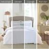 Madison Park Celeste Quilt Modern Classic Design All Season, Breathable Coverlet Lightweight Bedding Set, Matching Shams, Decorative Pillow, Full/Queen(90″x90″), Ruffle White 4 Piece(Ruffle White)