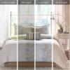 Madison Park Celeste Quilt Modern Classic Design All Season, Breathable Coverlet Lightweight Bedding Set, Matching Shams, Decorative Pillow, Full/Queen(90″x90″), Ruffle White 4 Piece(Leaf Yellow)