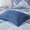 Madison Park Claire Quilt Modern Design – All Season, Breathable Coverlet Lightweight Bedding Set, Matching Shams, Decorative Pillow, Full/Queen (90 in x 90 in), Diamond Aqua 6 Piece(Blue)