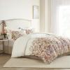 Madison Park Cotton Blend Duvet Set Beautiful Floral Design, All Season, Breathable Comforter Cover Bedding Set, Matching Shams, Full/Queen(90″x90″), Blush 3 Piece(Mariana Multicolor)