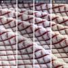 Madison Park Cozy Blanket Soft Plush Blanket Chic Backprinted Carved Texture Design, Trendy, All Seasons Lightweight Bedding for Summer Cover for Bed, Couch & Sofa, Full/Queen, Grey(Red)