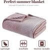 Madison Park Cozy Blanket Soft Plush Blanket Chic Backprinted Carved Texture Design, Trendy, All Seasons Lightweight Bedding for Summer Cover for Bed, Couch & Sofa, Full/Queen, Grey(Red)
