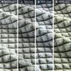 Madison Park Cozy Blanket Soft Plush Blanket Chic Backprinted Carved Texture Design, Trendy, All Seasons Lightweight Bedding for Summer Cover for Bed, Couch & Sofa, Full/Queen, Grey(Green)
