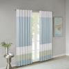 Madison Park Dawn Cotton Comforter Set Amherst Curtain(Dawn Shabby Chic  Blue)