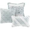 Madison Park Dawn Cotton Comforter Set Amherst Curtain(Dawn Shabby Chic  Blue)