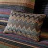 Madison Park Daybed Cover Double Sided Quilting Casual Design All Season Bedding Set with Bedskirt, Matching Shams, Decorative Pillow, 75 in x 39 in, Yosemite, Purple Teal(Stripes Purple Teal)