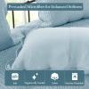 Madison Park Daybed Cover Set Damask Quilted Cover for Daybeds, All Season, Pre-washed Cotton-Filled Coastal Bedding with Scallop Edge, Shams, Bedskirt, Décor Pillows, Tuscany, Cream, 39″x75″, 6 Piece(Blue)