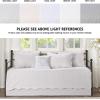 Madison Park Daybed Cover Set Damask Quilted Cover for Daybeds, All Season, Pre-washed Cotton-Filled Coastal Bedding with Scallop Edge, Shams, Bedskirt, Décor Pillows, Tuscany, Cream, 39″x75″, 6 Piece(White)