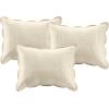 Madison Park Daybed Cover Set Damask Quilted Cover for Daybeds, All Season, Pre-washed Cotton-Filled Coastal Bedding with Scallop Edge, Shams, Bedskirt, Décor Pillows, Tuscany, Cream, 39″x75″, 6 Piece(Cream)