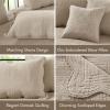 Madison Park Daybed Cover Set Damask Quilted Cover for Daybeds, All Season, Pre-washed Cotton-Filled Coastal Bedding with Scallop Edge, Shams, Bedskirt, Décor Pillows, Tuscany, Cream, 39″x75″, 6 Piece(Khaki)