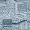 Madison Park Daybed Cover Set Damask Quilted Cover for Daybeds, All Season, Pre-washed Cotton-Filled Coastal Bedding with Scallop Edge, Shams, Bedskirt, Décor Pillows, Tuscany, Cream, 39″x75″, 6 Piece(Blue)