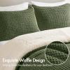 Madison Park Ellis Cable Knit Comforter Set – Soft Fluffy Chenille with Sherpa Reverse, Cozy Sweater-Inspired Texture, Oeko-Tex Certified,King, Ivory(Olive)