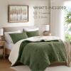 Madison Park Ellis Cable Knit Comforter Set – Soft Fluffy Chenille with Sherpa Reverse, Cozy Sweater-Inspired Texture, Oeko-Tex Certified,King, Ivory(Olive)