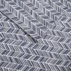 Madison Park Essentials Chevron Printed Ultra Soft 4 Piece Sheet Set, Grey, Queen(Navy)