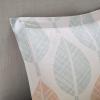 Madison Park Essentials Queen Comforter Set, Bed in a Bag Queen, Watercolor Print Coastal Comforter & Chambray Cotton Sheet Set, All Season Bedding Set, Saben, Taupe Queen (90 in x 90 in) 9 Piece(Leaf Coral/Green)