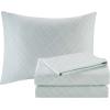 Madison Park Essentials Queen Comforter Set, Bed in a Bag Queen, Watercolor Print Coastal Comforter & Chambray Cotton Sheet Set, All Season Bedding Set, Saben, Taupe Queen (90 in x 90 in) 9 Piece(Leaf Coral/Green)