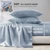 Madison Park Essentials Queen Free Luxurious 6 Piece Sheet Set MPE20-769(Blue)