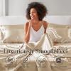 Madison Park Essentials Queen Free Luxurious 6 Piece Sheet Set MPE20-769(Champagne)