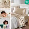 Madison Park Essentials Queen Free Luxurious 6 Piece Sheet Set MPE20-769(Champagne)