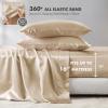 Madison Park Essentials Queen Free Luxurious 6 Piece Sheet Set MPE20-769(Champagne)