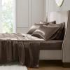 Madison Park Essentials Queen Free Luxurious 6 Piece Sheet Set MPE20-769(Chocolate)