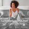 Madison Park Essentials Queen Free Luxurious 6 Piece Sheet Set MPE20-769(Grey)