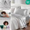 Madison Park Essentials Queen Free Luxurious 6 Piece Sheet Set MPE20-769(Light Grey)