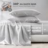 Madison Park Essentials Queen Free Luxurious 6 Piece Sheet Set MPE20-769(Light Grey)