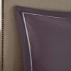 Madison Park Essentials Room in a Bag Faux Silk Comforter Set – Luxe Diamond Tufting All Season Bedding, Matching Curtains, Decorative Pillows, Grey King(104″x92″) 24 Piece(Plum)
