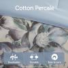 Madison Park Floral Queen Comforter Set, Cotton Rich Bedding Set Feminine Design Shabby Chic Queen Size Comforter Sets, All Season Bed Cover with Shams, Bed Skirt, Décor Pillow, Blush 8 Piece(Cassandra Blue)