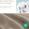 Madison Park Freshspun Basketweave Luxury Cotton Blanket Yellow 90×90″ Full/Queen Size Basketweave Premium Soft Cozy 100% Cotton For Bed, Couch or Sofa(Khaki)