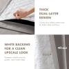 Madison Park Karien 100% Blackout Curtains 52×84 – White, 2-Layer Noise Blocking & Energy Smart Thermal Window Panel Pair with Rod Pocket/Back Tab(Grey)
