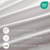 Madison Park Karien 100% Blackout Curtains 52×84 – White, 2-Layer Noise Blocking & Energy Smart Thermal Window Panel Pair with Rod Pocket/Back Tab(White)
